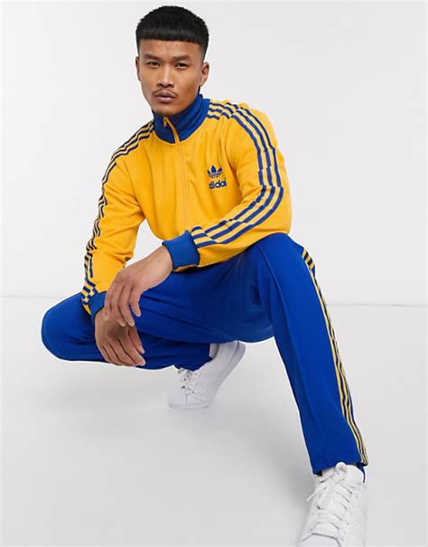 adidas trainingsanzug gold herren|Adidas originals anzug herren blau.